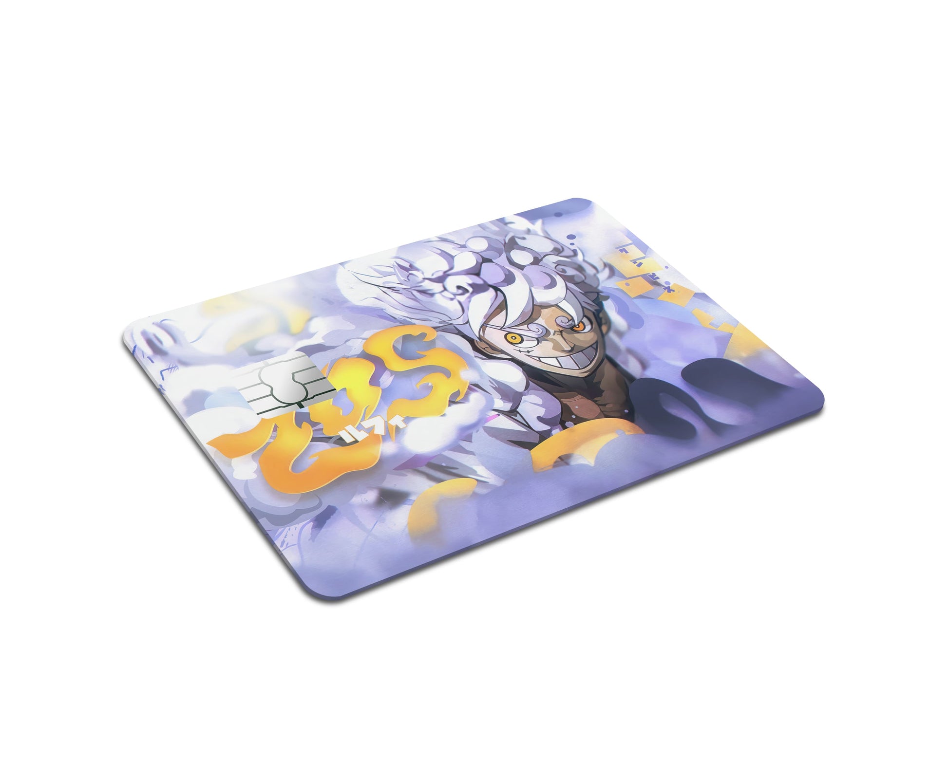 Anime Town Creations Credit Card One Piece Luffy Gear 5 White Full Skins - Anime One Piece Credit Card Skin