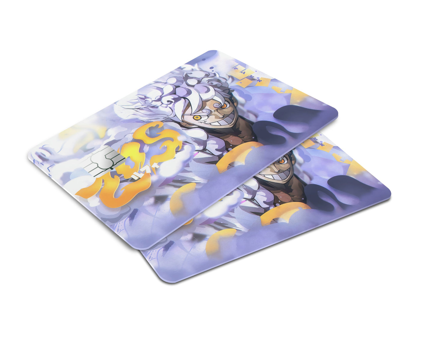 Anime Town Creations Credit Card One Piece Luffy Gear 5 White Window Skins - Anime One Piece Credit Card Skin
