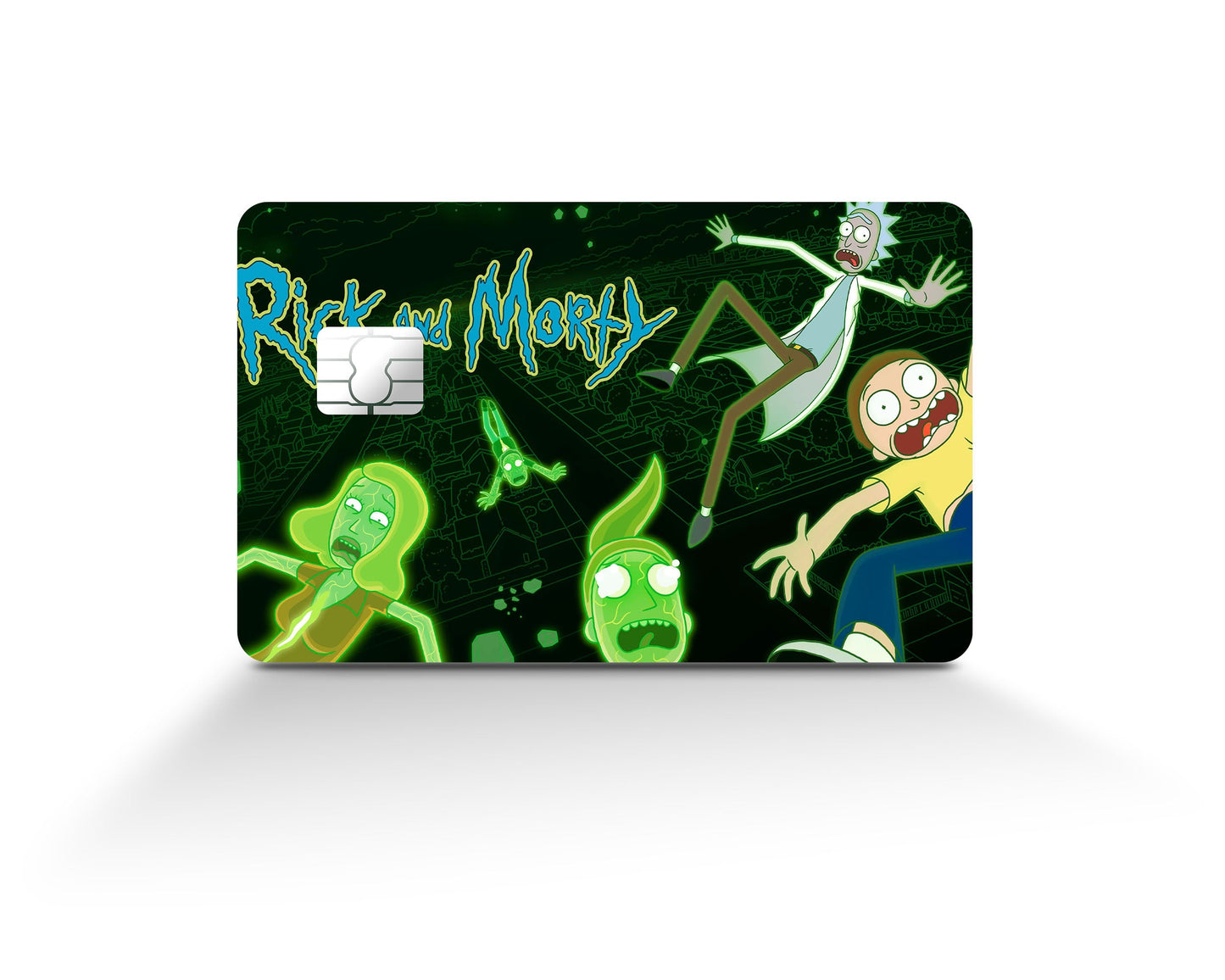 Anime Town Creations Credit Card Rick and Morty Intro Full Skins - Anime Rick and Morty Credit Card Skin