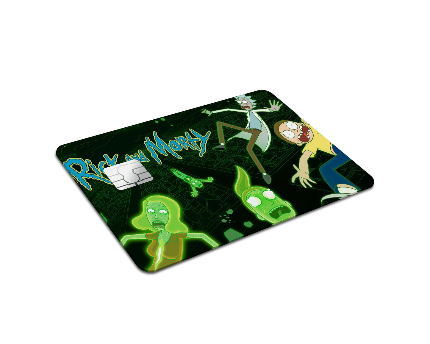 Anime Town Creations Credit Card Rick and Morty Intro Full Skins - Anime Rick and Morty Credit Card Skin