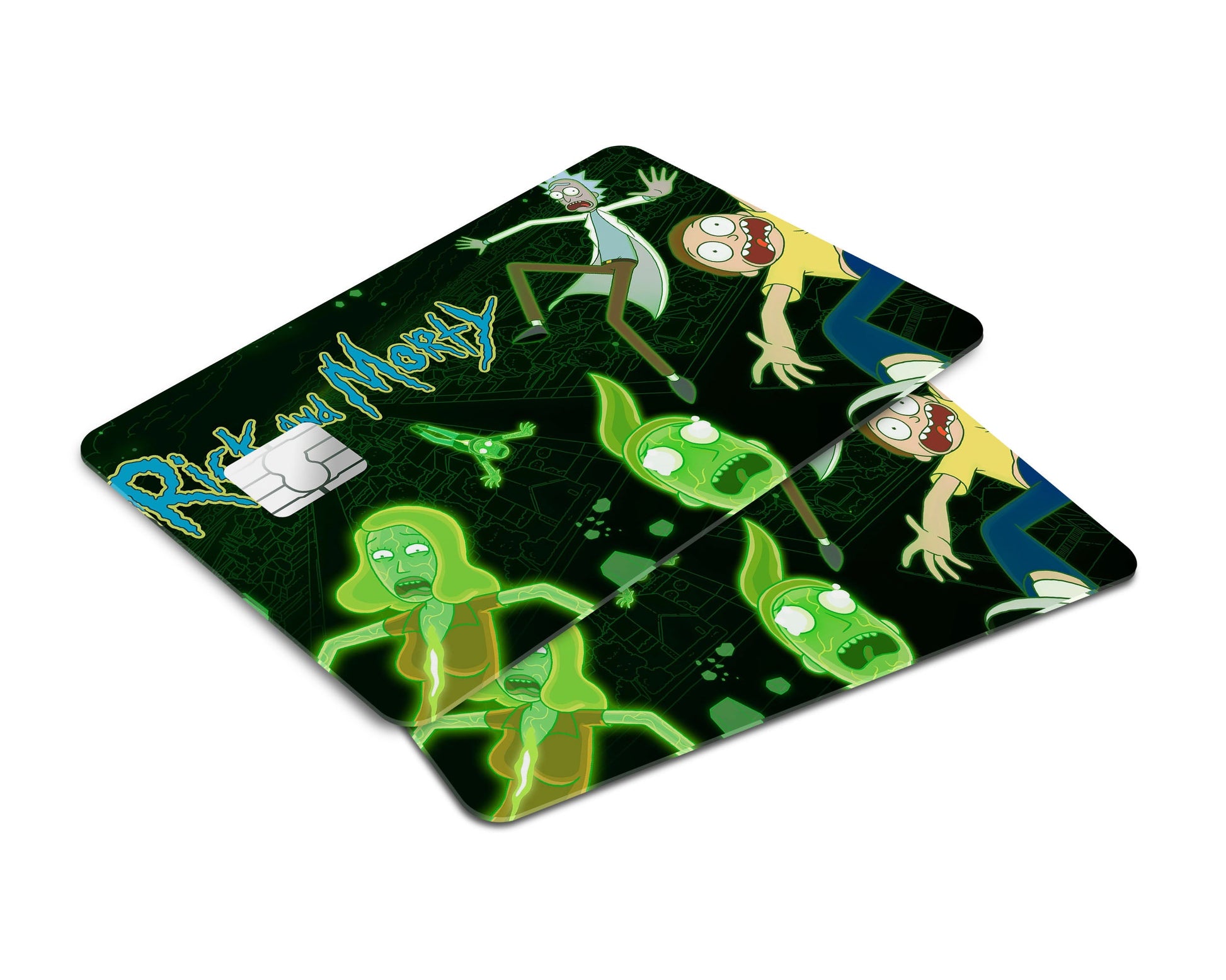 Anime Town Creations Credit Card Rick and Morty Intro Window Skins - Anime Rick and Morty Credit Card Skin