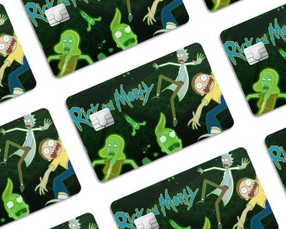Anime Town Creations Credit Card Rick and Morty Intro Window Skins - Anime Rick and Morty Credit Card Skin