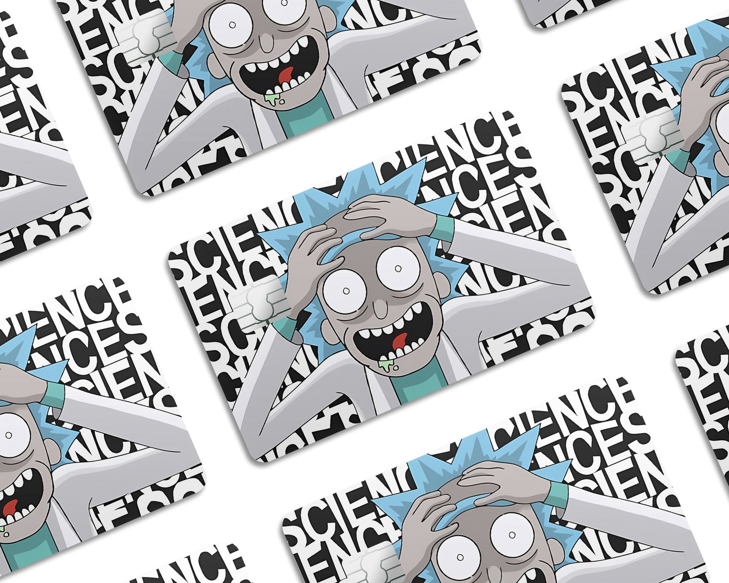 Anime Town Creations Credit Card Insane Rick Window Skins - Anime Rick and Morty Credit Card Skin