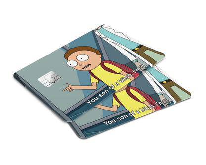 Anime Town Creations Credit Card Morty You Son of a B Window Skins - Anime Rick and Morty Credit Card Skin