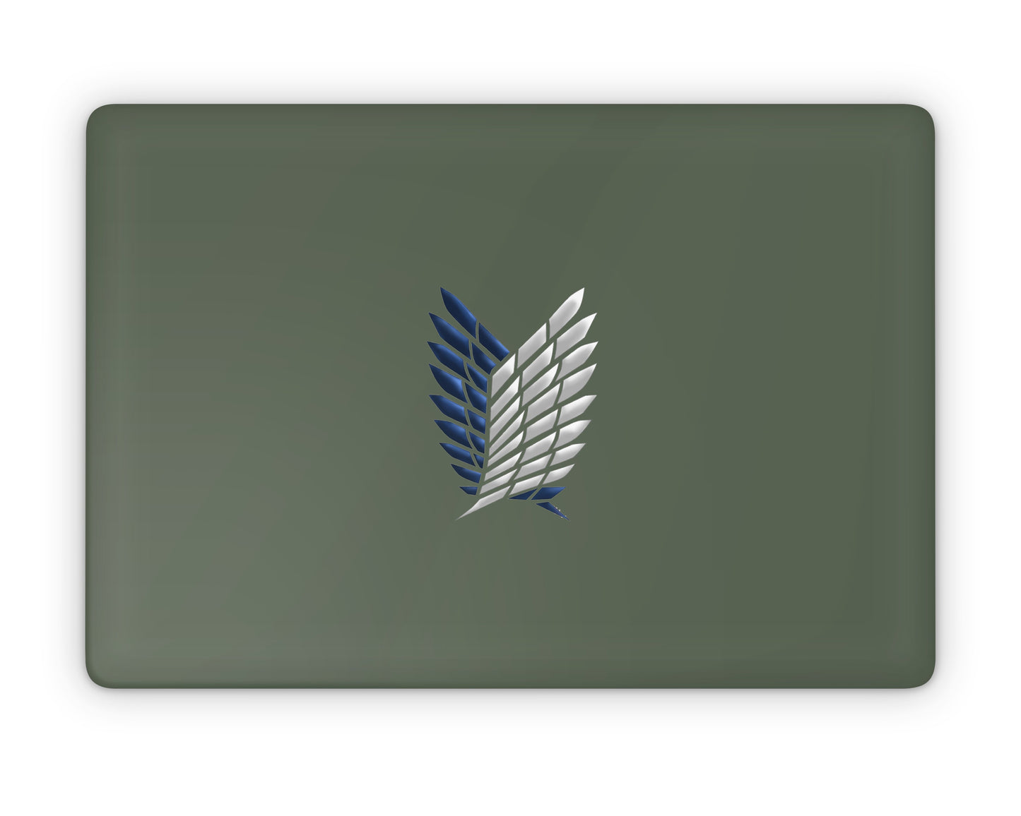 Apple MacBook Attack On Titan Survey Corps Green Minimalistic Pro 16" (A2141) Skins - Anime Attack on Titan Skin