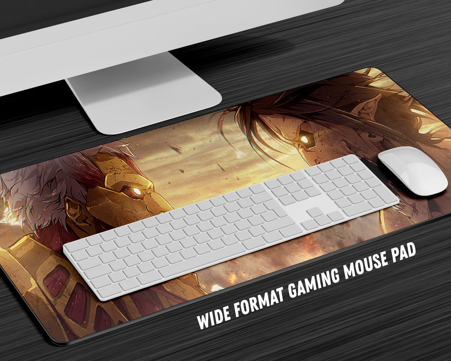 Anime Town Creations Mouse Pad Attack Titan vs Armored Titan Gaming Mouse Pad Accessories - Anime Attack on Titan Gaming Mouse Pad