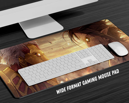 Anime Town Creations Mouse Pad Attack Titan vs Armored Titan Gaming Mouse Pad Accessories - Anime Attack on Titan Gaming Mouse Pad