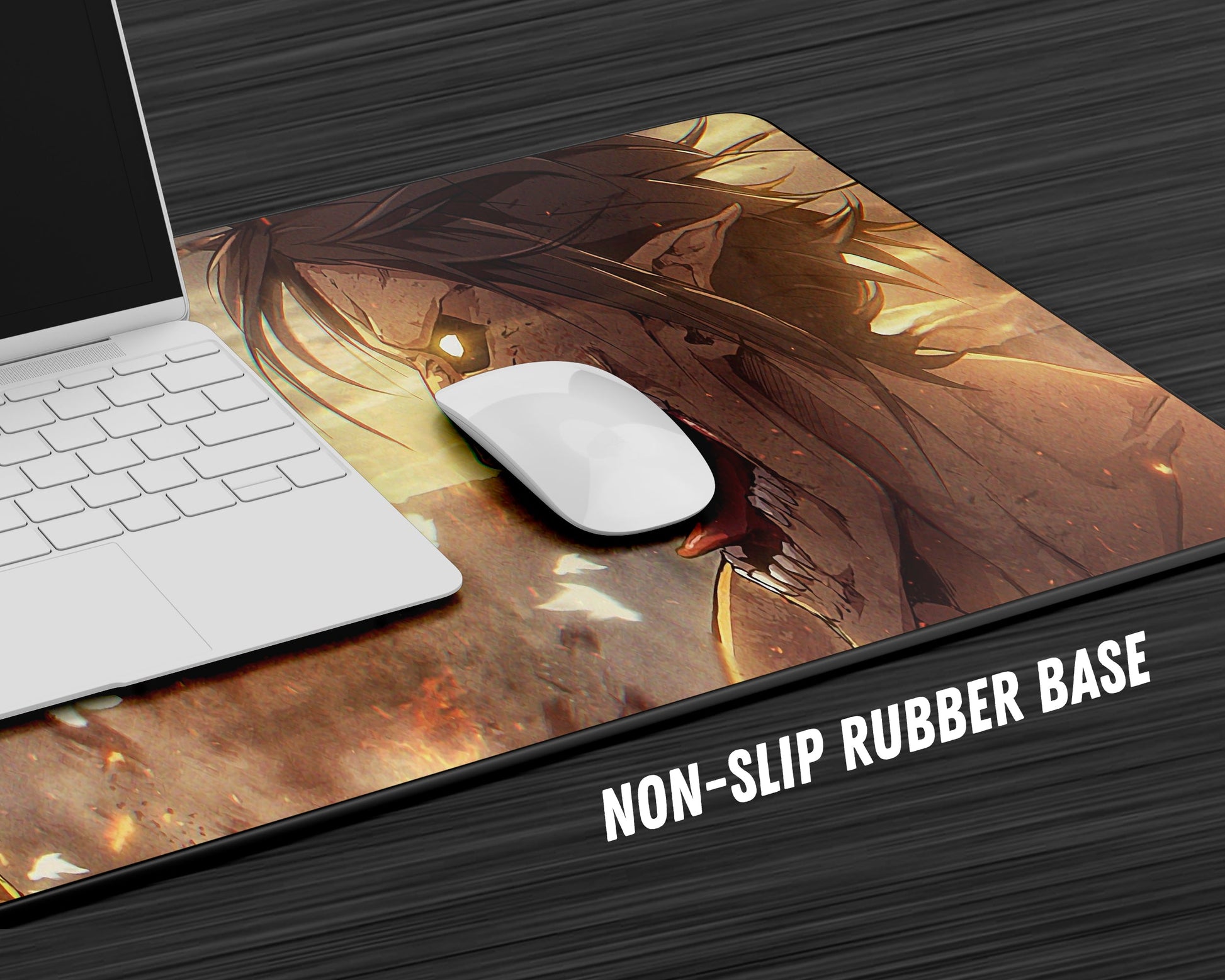 Anime Town Creations Mouse Pad Attack Titan vs Armored Titan Gaming Mouse Pad Accessories - Anime Attack on Titan Gaming Mouse Pad