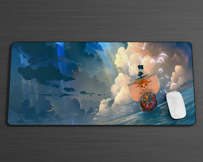 Anime Town Creations Mouse Pad One Piece A Thousand Sunny Gaming Mouse Pad Accessories - Anime One Piece Gaming Mouse Pad