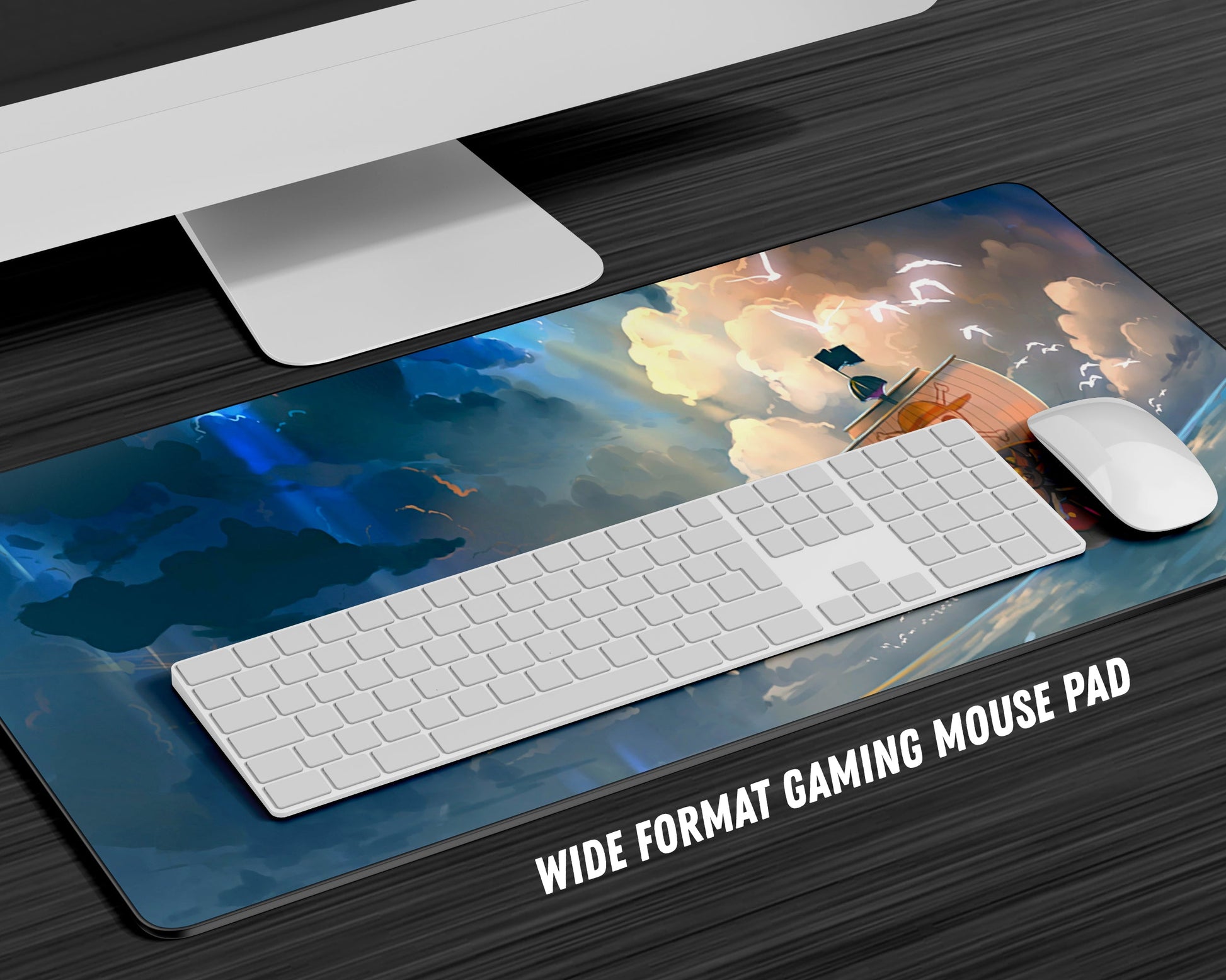 Anime Town Creations Mouse Pad One Piece A Thousand Sunny Gaming Mouse Pad Accessories - Anime One Piece Gaming Mouse Pad