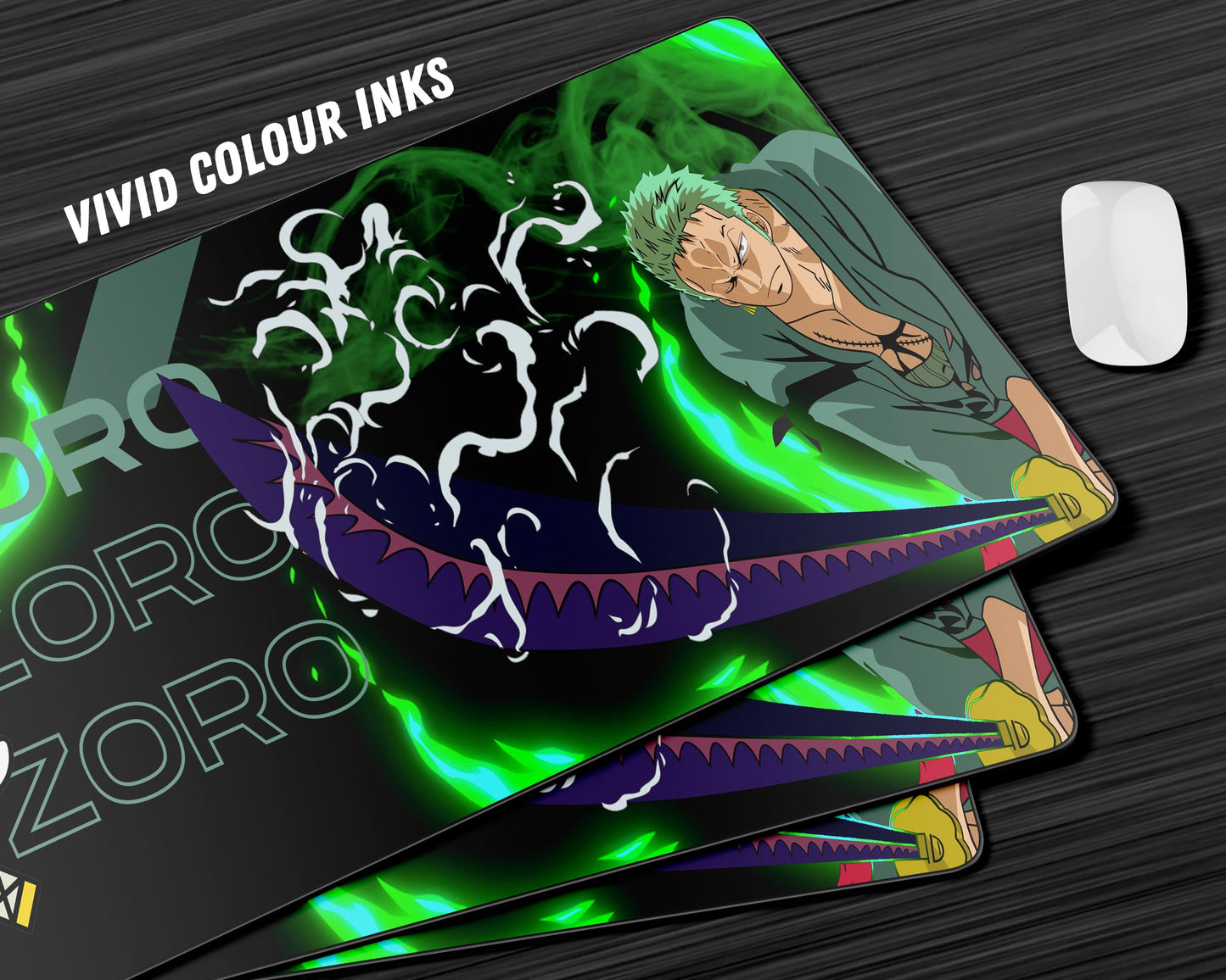 Anime Town Creations Mouse Pad One Piece Zoro Gaming Mouse Pad Accessories - Anime One Piece Gaming Mouse Pad