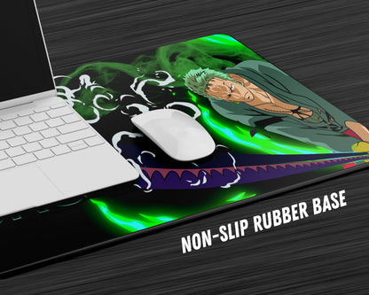 Anime Town Creations Mouse Pad One Piece Zoro Gaming Mouse Pad Accessories - Anime One Piece Gaming Mouse Pad