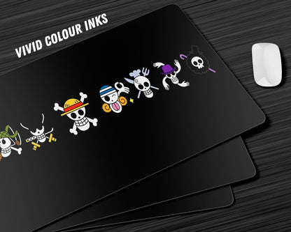 Anime Town Creations Mouse Pad One Piece Jolly Roger Symbols Gaming Mouse Pad Accessories - Anime One Piece Gaming Mouse Pad
