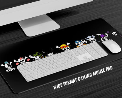 Anime Town Creations Mouse Pad One Piece Jolly Roger Symbols Gaming Mouse Pad Accessories - Anime One Piece Gaming Mouse Pad