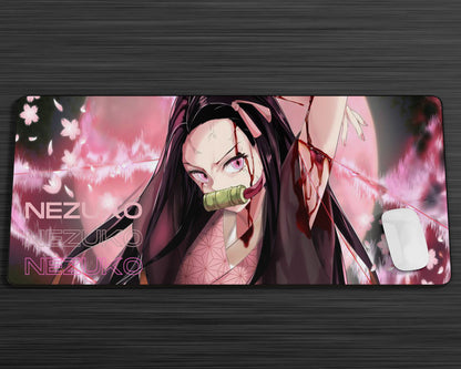 Anime Town Creations Mouse Pad Demon Slayer Nezuko Hype Gaming Mouse Pad Accessories - Anime Demon Slayer Gaming Mouse Pad