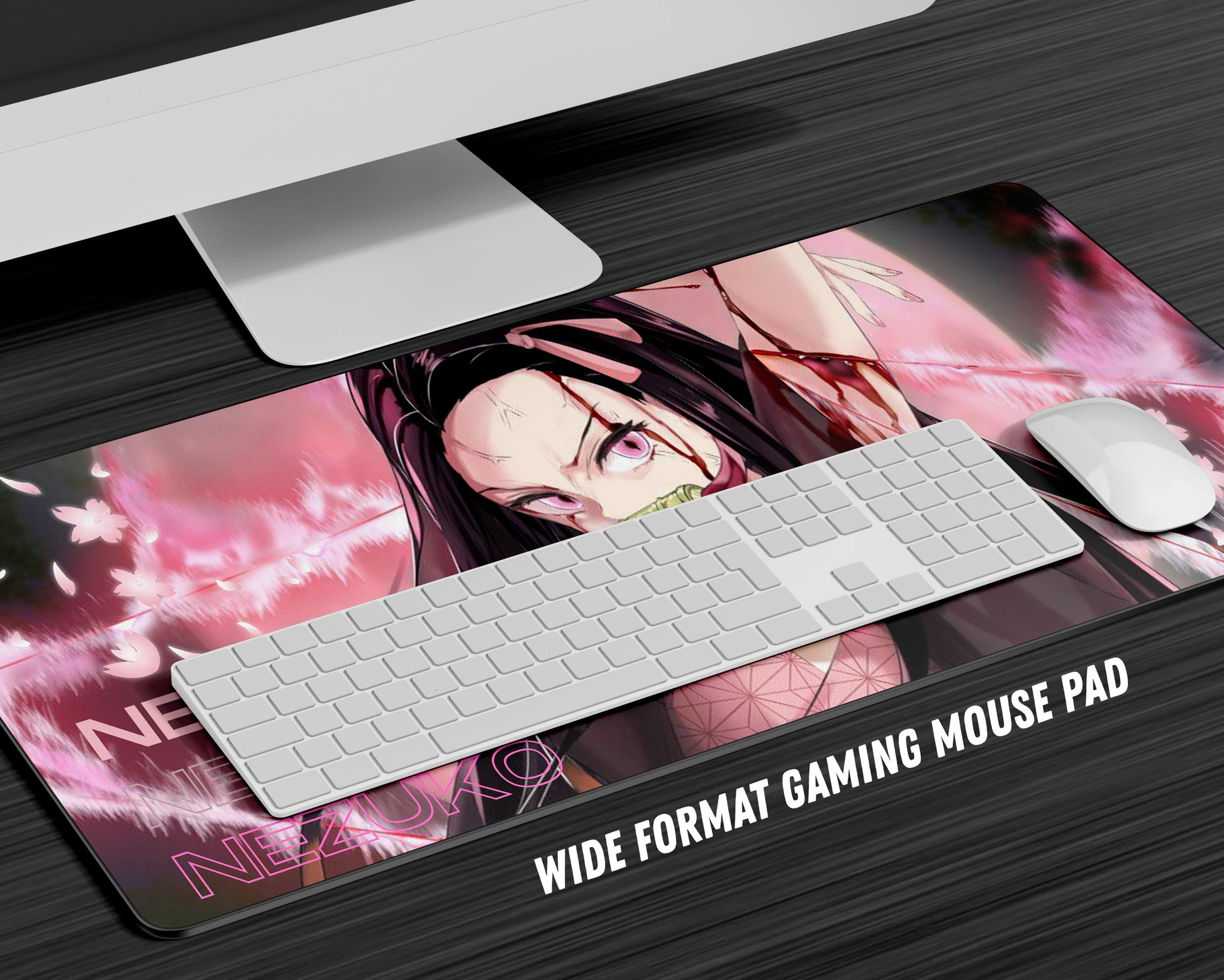 Anime Town Creations Mouse Pad Demon Slayer Nezuko Hype Gaming Mouse Pad Accessories - Anime Demon Slayer Gaming Mouse Pad