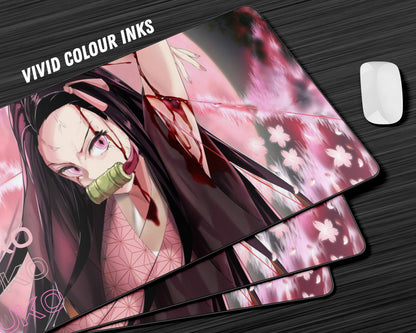 Anime Town Creations Mouse Pad Demon Slayer Nezuko Hype Gaming Mouse Pad Accessories - Anime Demon Slayer Gaming Mouse Pad