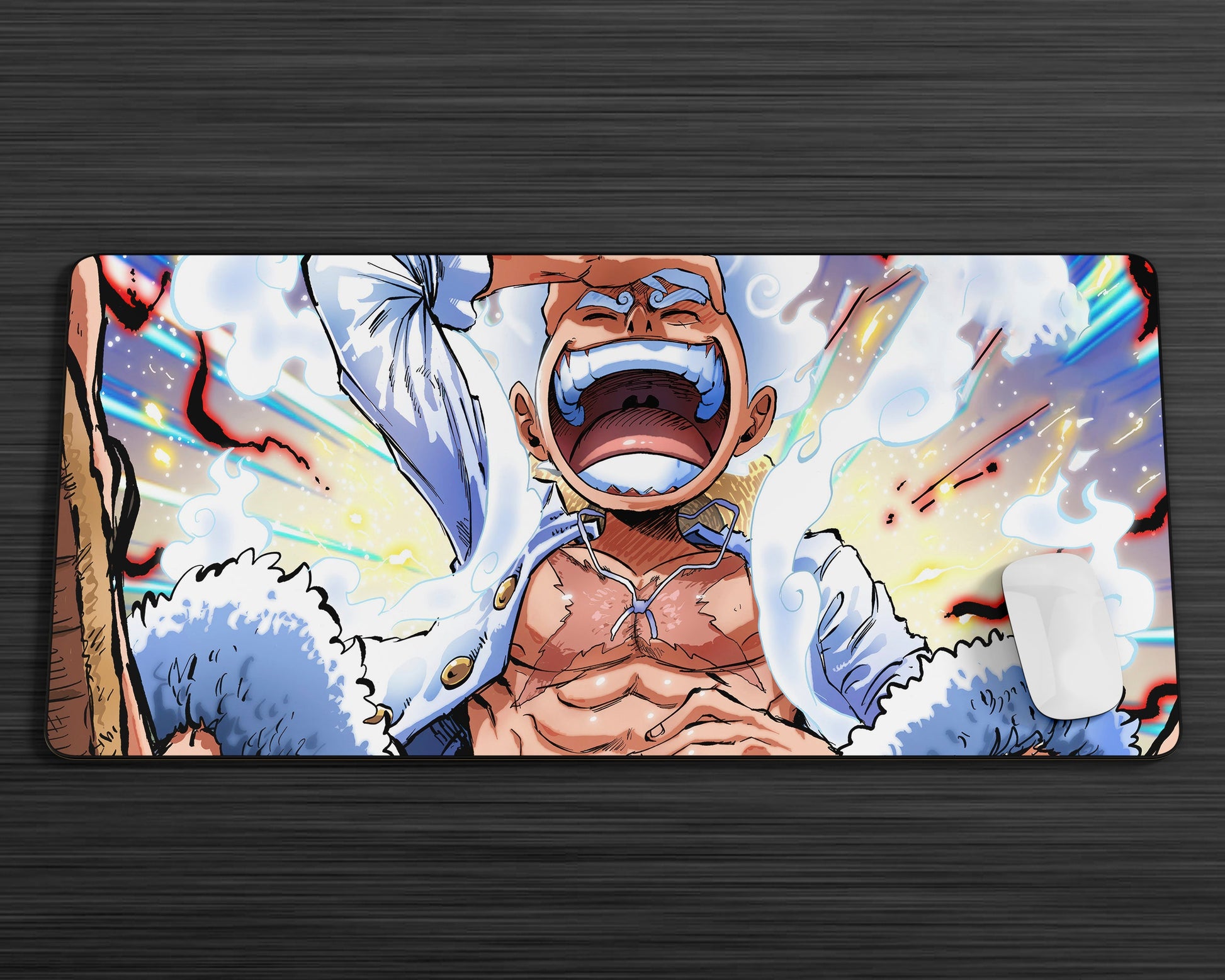 Anime Town Creations Mouse Pad One Piece Luffy Gear 5 Awakening Gaming Mouse Pad Accessories - Anime One Piece Gaming Mouse Pad