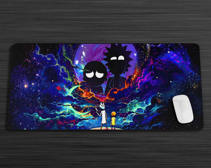 Anime Town Creations Mouse Pad Rick and Morty Space Exploration Gaming Mouse Pad Accessories - Anime Rick and Morty Gaming Mouse Pad