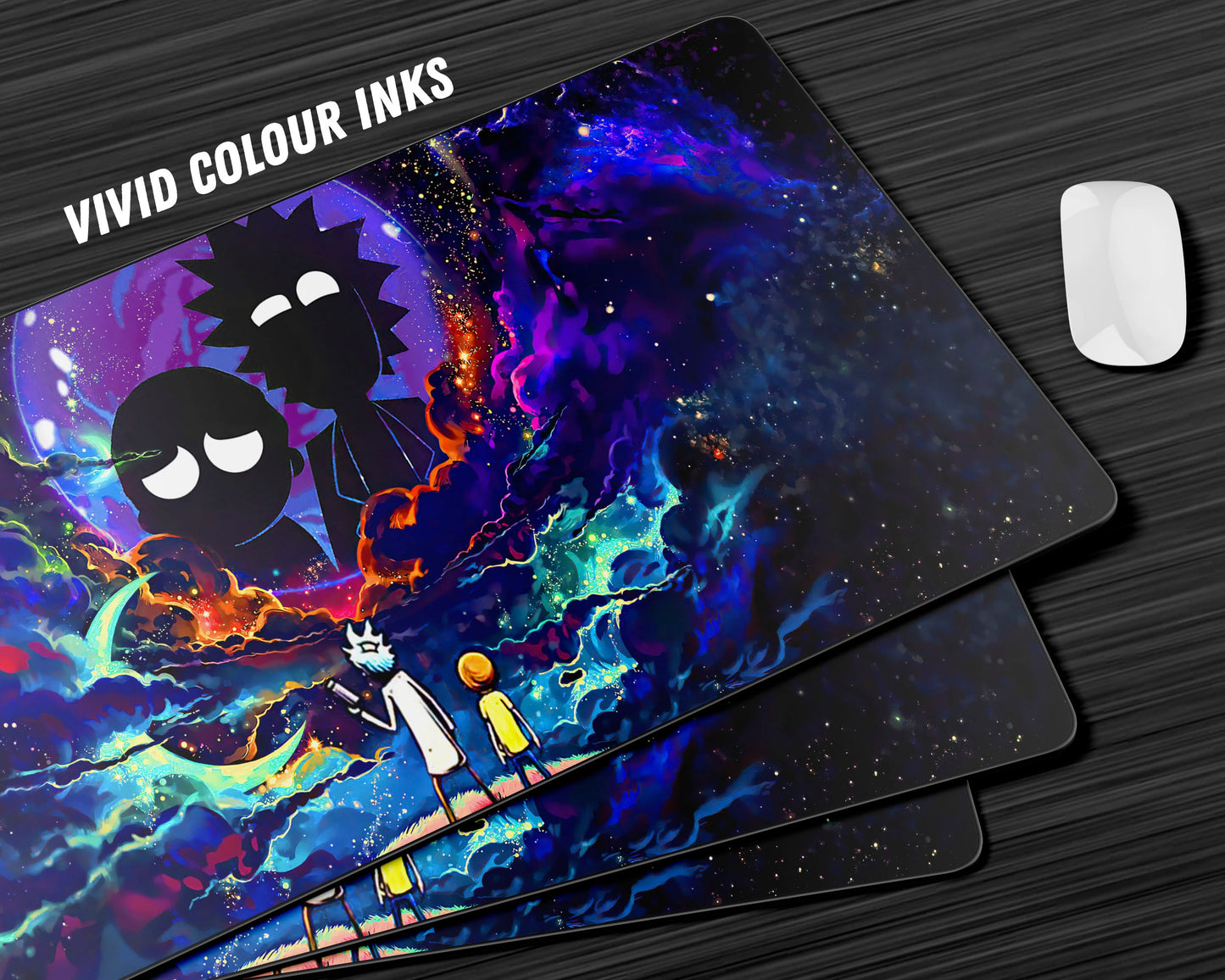 Anime Town Creations Mouse Pad Rick and Morty Space Exploration Gaming Mouse Pad Accessories - Anime Rick and Morty Gaming Mouse Pad