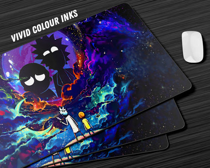 Anime Town Creations Mouse Pad Rick and Morty Space Exploration Gaming Mouse Pad Accessories - Anime Rick and Morty Gaming Mouse Pad