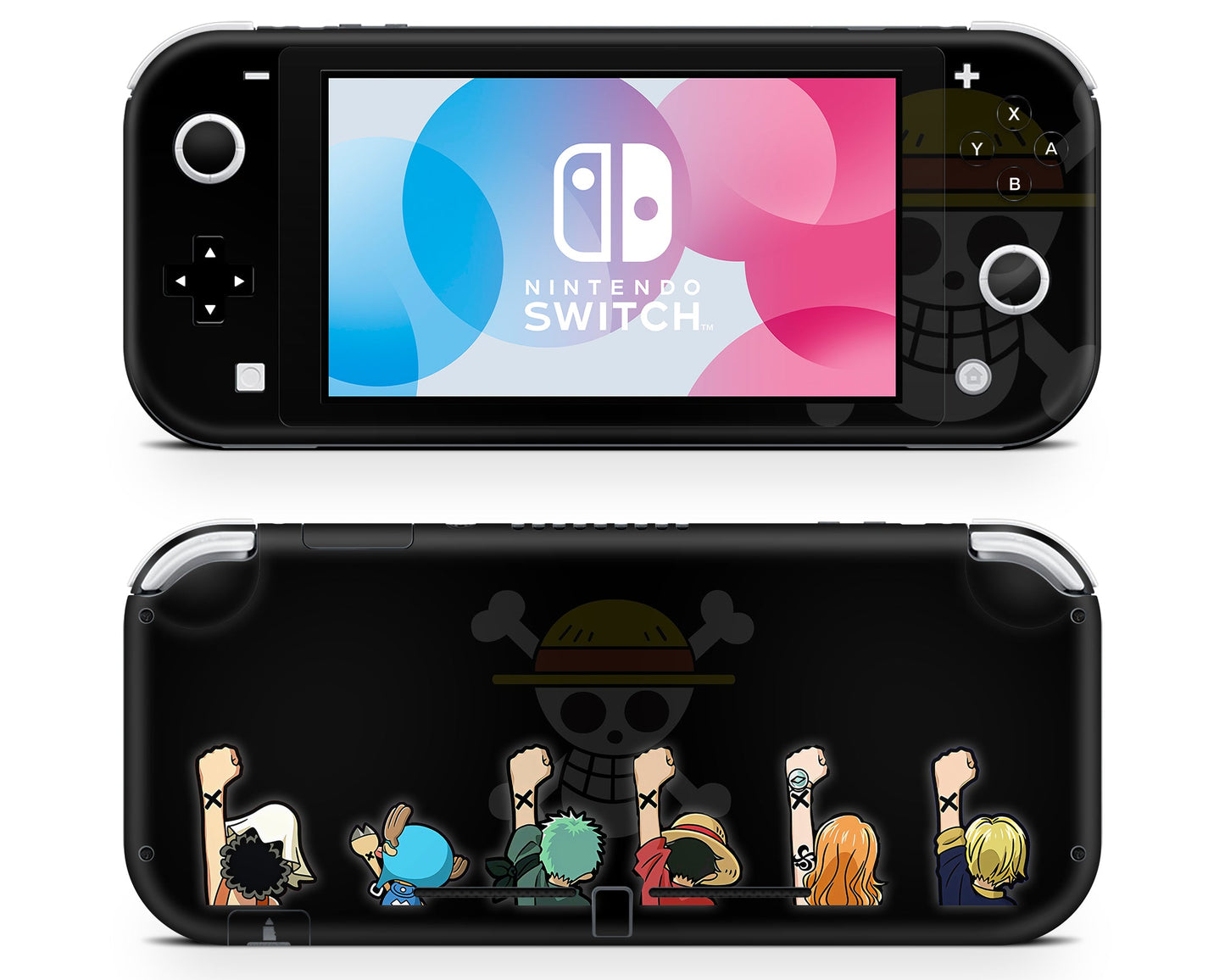 Anime Town Creations Nintendo Switch Lite One Piece Strawhat Pirates Gang Vinyl only Skins - Anime One Piece Switch Lite Skin