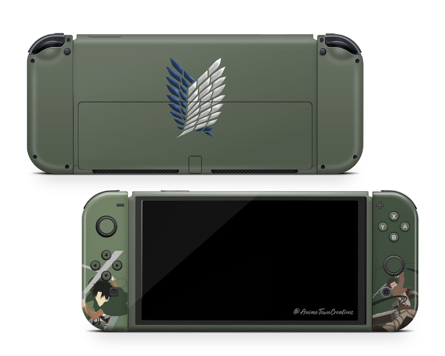 Attack On Titan Survey Corps Switch OLED Skin