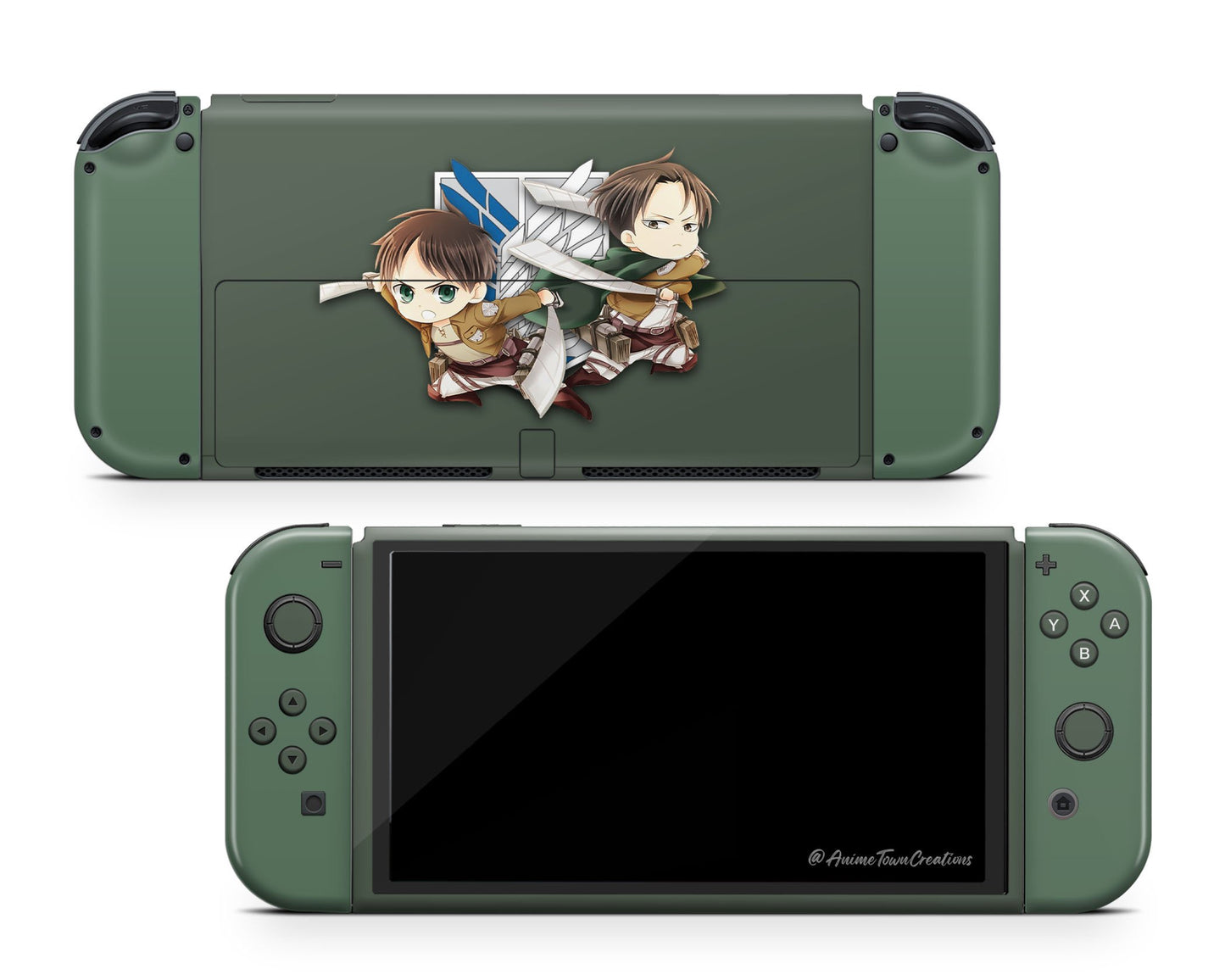 Attack on Titan Chibi Survey Corps Switch OLED Skin