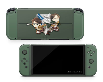 Attack on Titan Chibi Survey Corps Switch OLED Skin