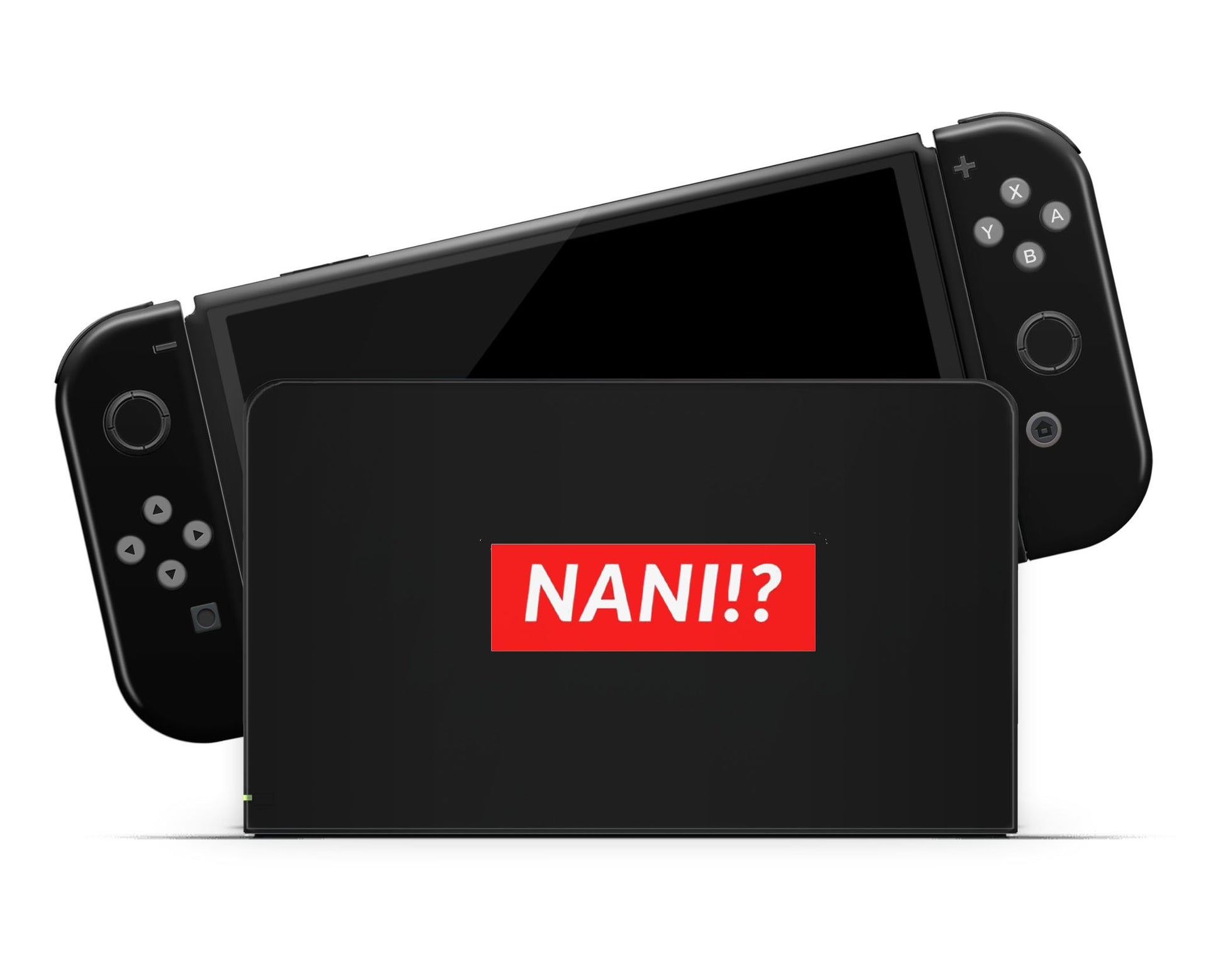 Anime Town Creations Nintendo Switch OLED Nani? Vinyl only Skins - Art Quotes Switch OLED Skin