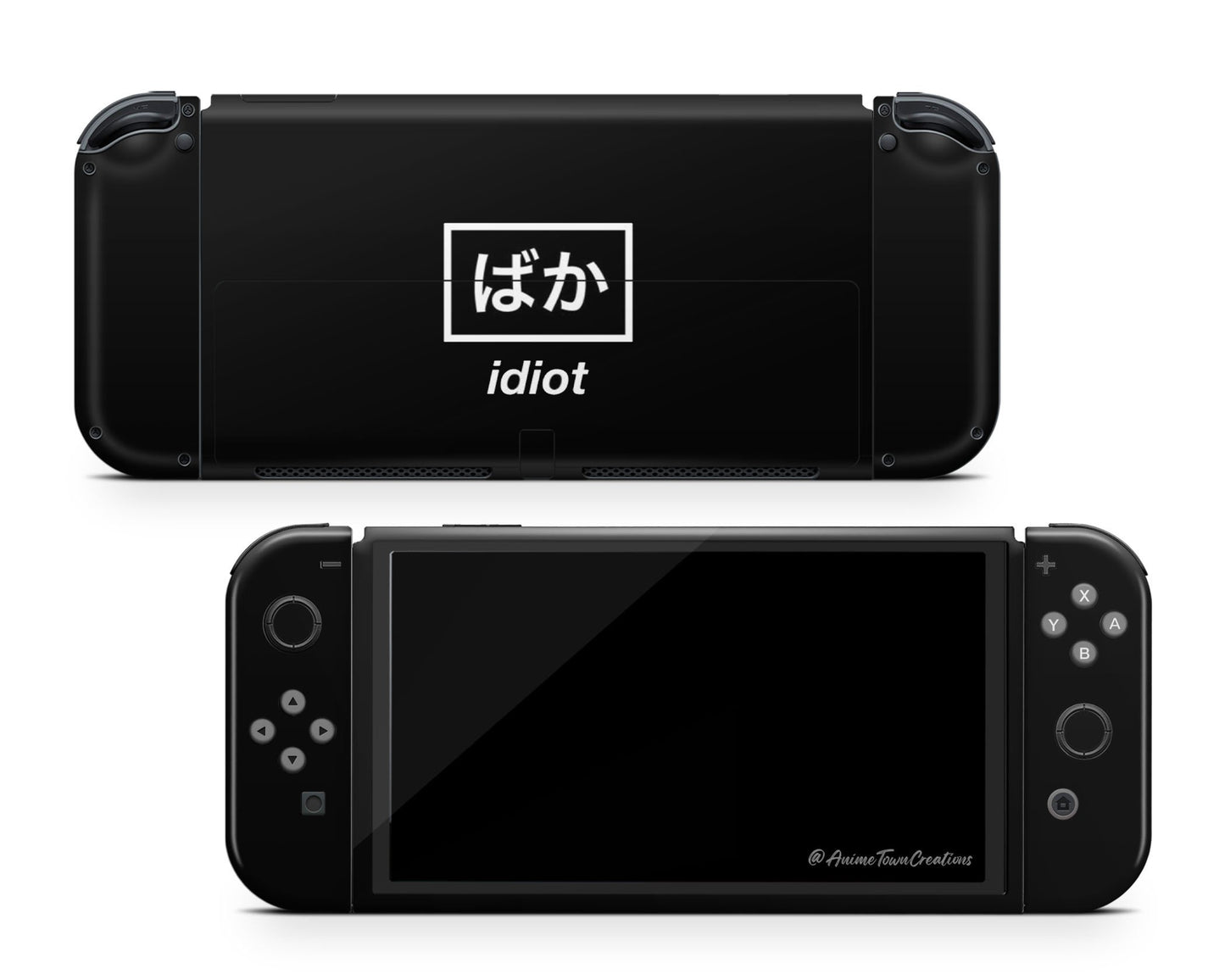 Idiot Baka Black Switch OLED Skin