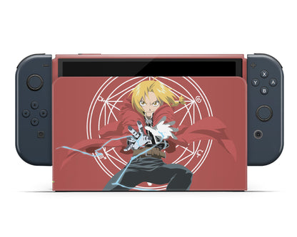 Full Metal Alchemist Edward & Alphonse Minimalist Switch OLED Skin