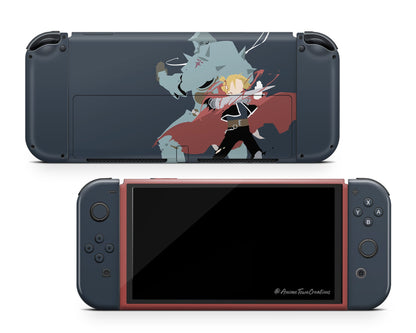 Full Metal Alchemist Edward & Alphonse Minimalist Switch OLED Skin