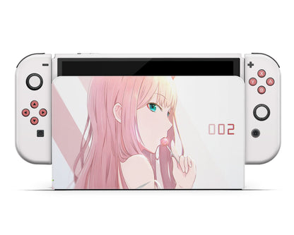 Darling in the Franxx Zero Two Kawaii Switch OLED Skin