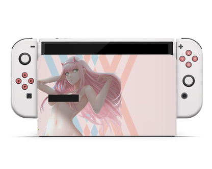 Darling in the Franxx Zero Two Switch OLED Skin
