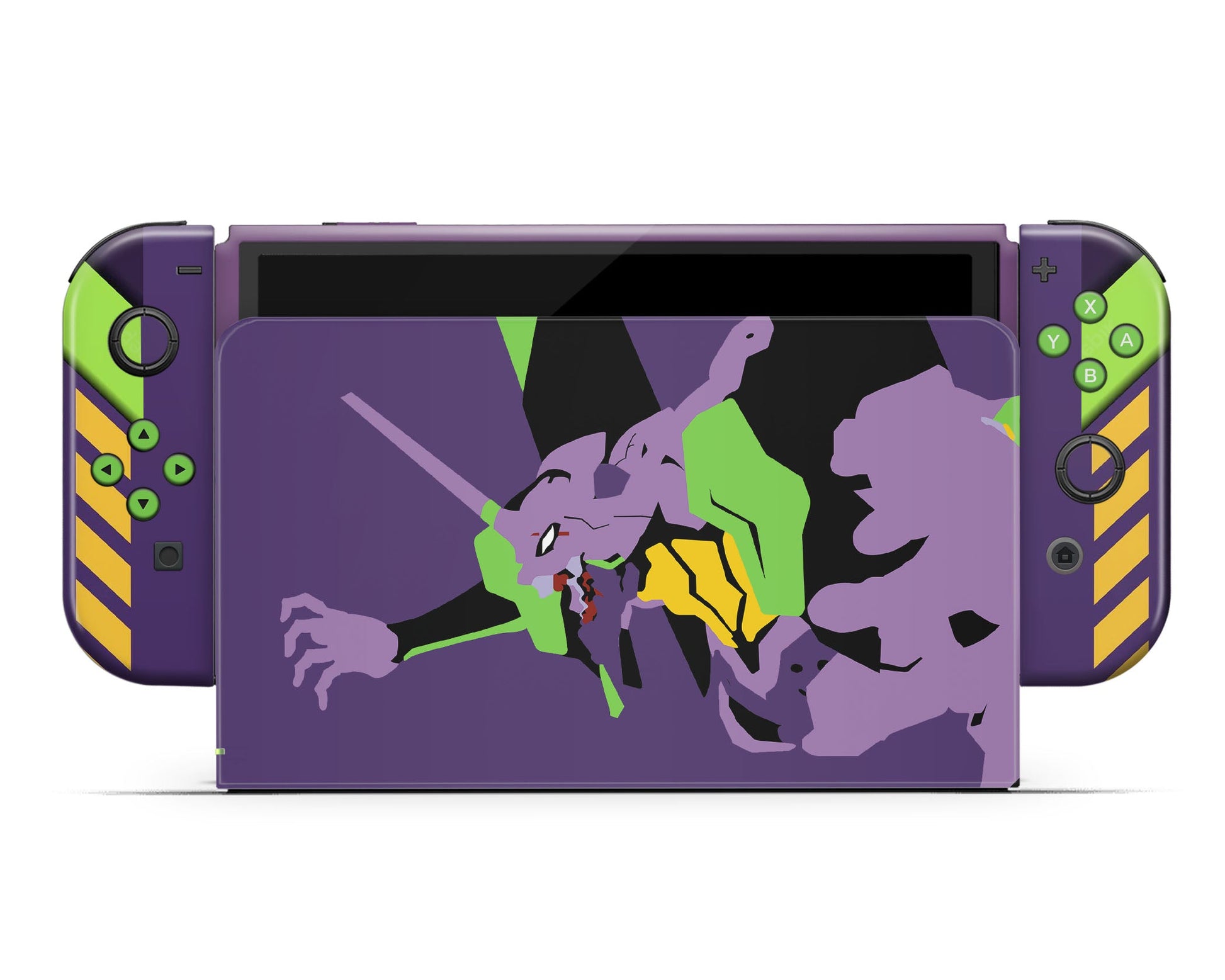 Anime Town Creations Nintendo Switch OLED Neon Evangelion Genesis Unit 01 Vinyl only Skins - Anime Neon Evangelion Genesis Switch OLED Skin