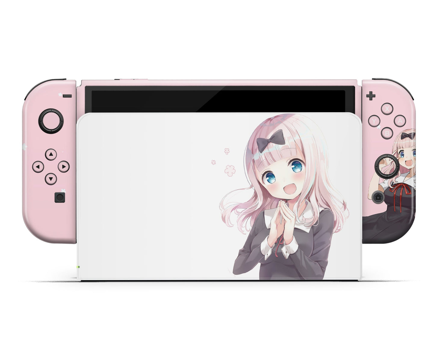Anime Town Creations Nintendo Switch OLED Chika Fujiwara Cute Vinyl only Skins - Anime Love is War Switch OLED Skin