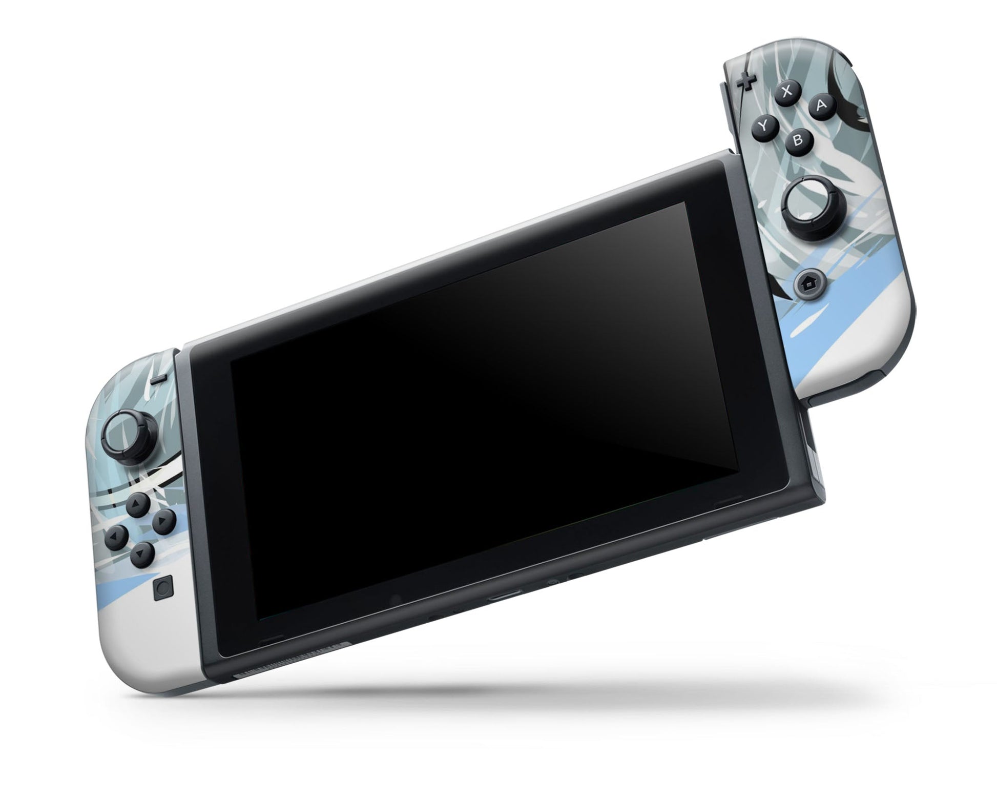 Anime Town Creations Nintendo Switch OLED Pokemon Suicune Vinyl +Tempered Glass Skins - Anime Pokemon Switch OLED Skin