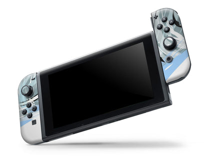 Anime Town Creations Nintendo Switch OLED Pokemon Suicune Vinyl +Tempered Glass Skins - Anime Pokemon Switch OLED Skin
