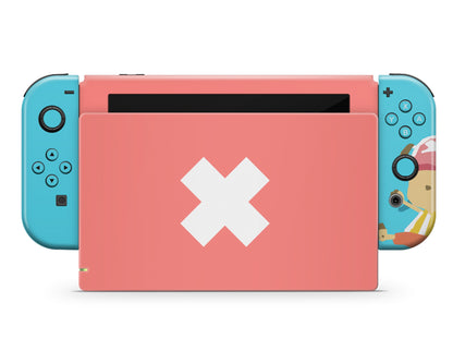 Nintendo Nintendo Switch Cute Chopper One Piece Blue Vinyl only  Skin Sticker - Anime Vinyl