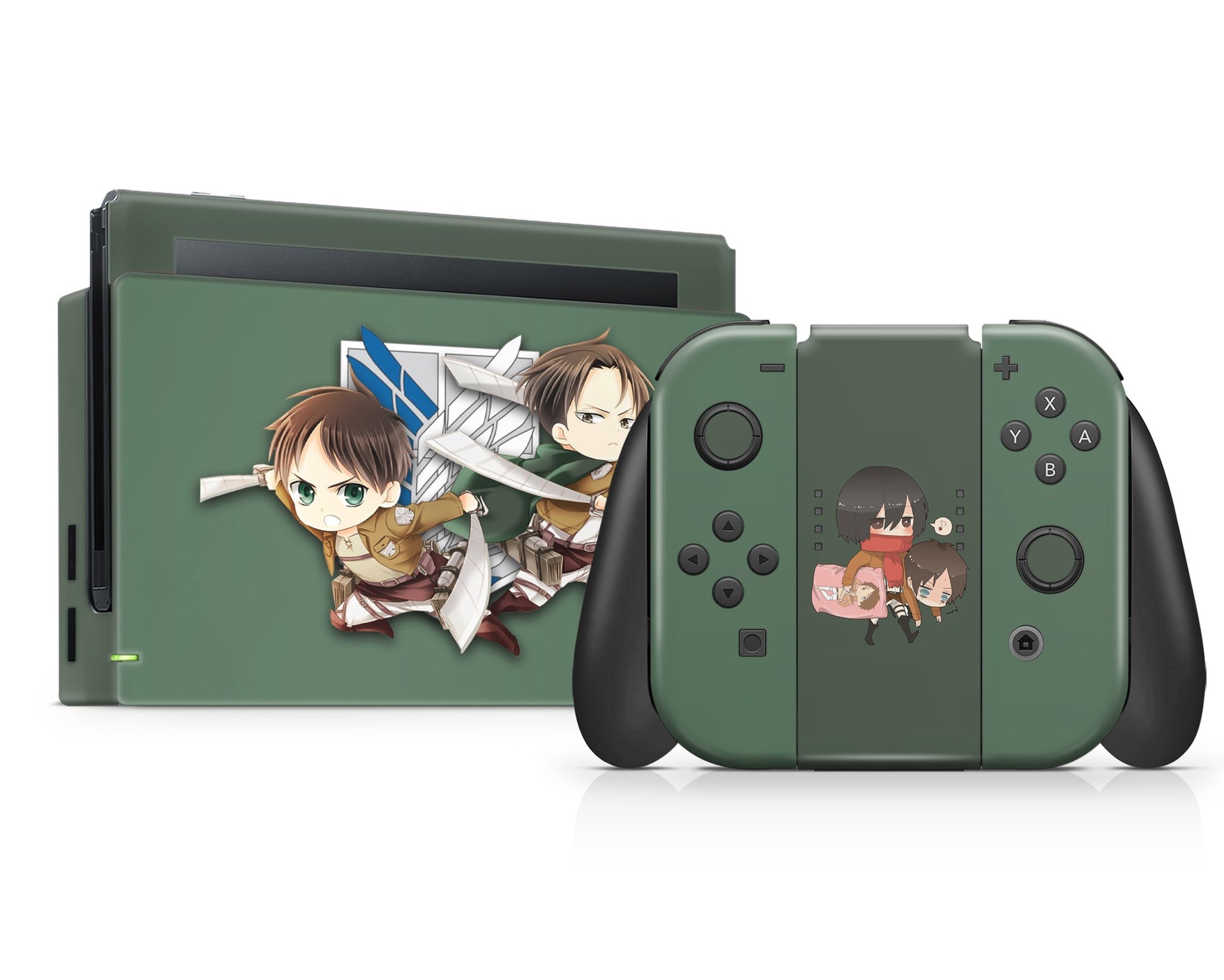 Nintendo Nintendo Switch Attack on Titan Chibi Survey Corps Vinyl only Skins - Anime Attack on Titan Skin