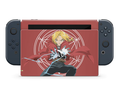 Anime Town Creations Nintendo Switch Full Metal Alchemist Edward & Alphonse Minimalist Vinyl only Skins - Anime Full Metal Alchemist Skin