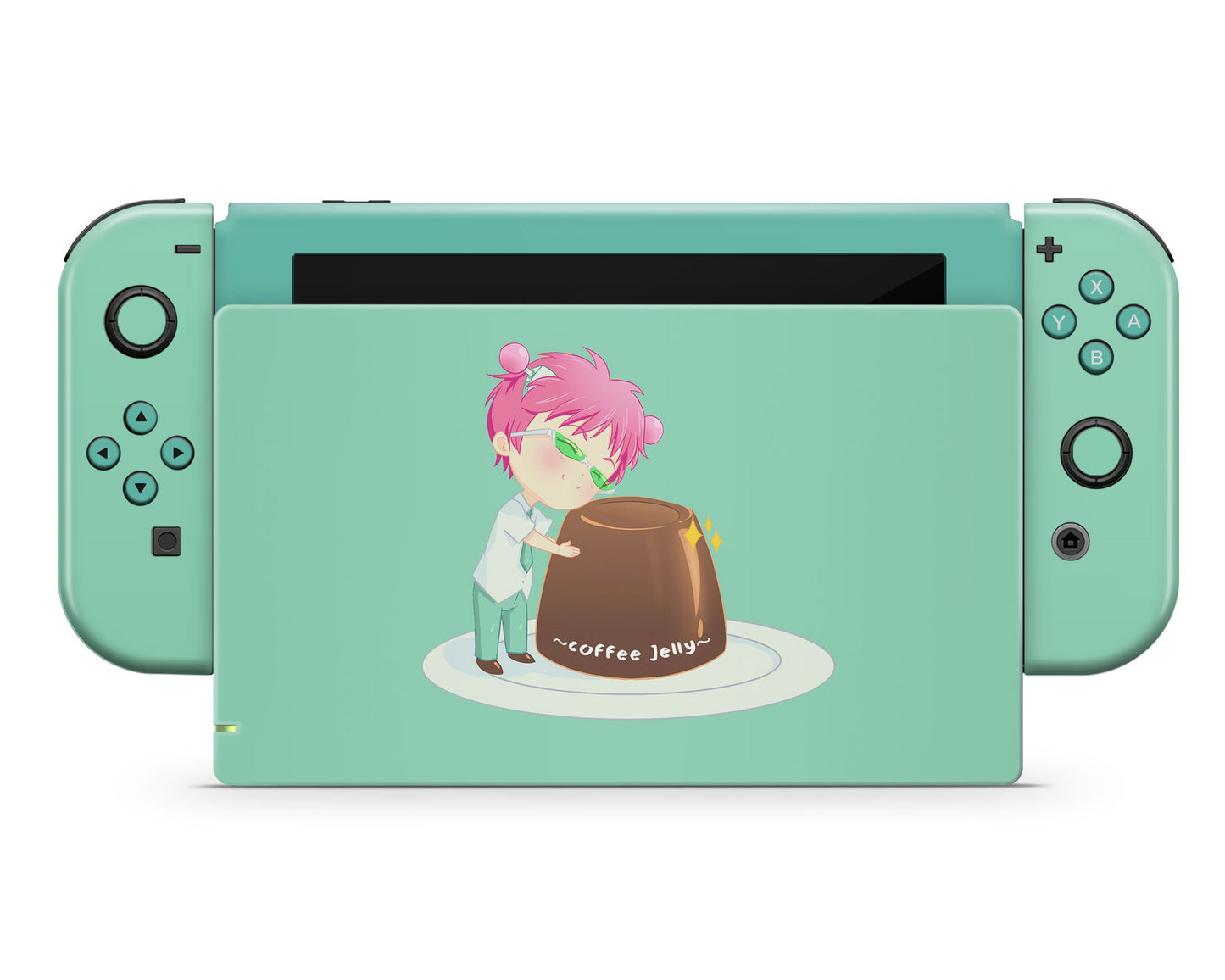 Anime Town Creations Nintendo Switch Disastrous Life of Saiki K Coffee Jelly Vinyl only Skins - Anime Disastrous Life of Saiki K Skin