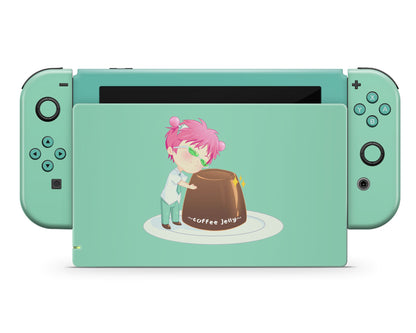 Anime Town Creations Nintendo Switch Disastrous Life of Saiki K Coffee Jelly Vinyl only Skins - Anime Disastrous Life of Saiki K Skin