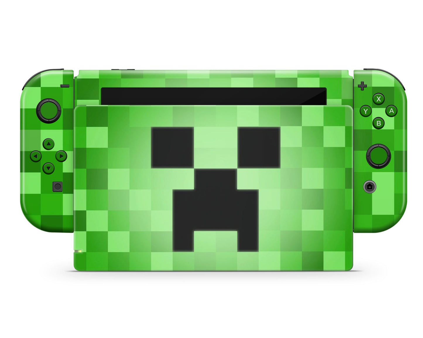 Anime Town Creations Nintendo Switch Minecraft Creeper Face Vinyl only Skins - Anime Minecraft Skin