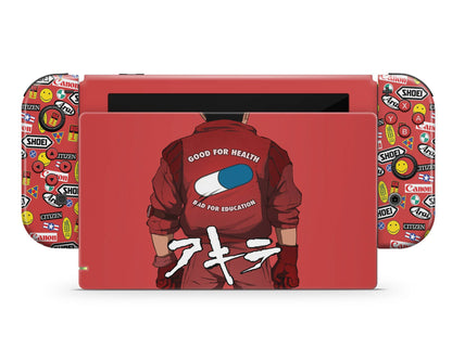 Anime Town Creations Nintendo Switch Akira Classic Biker Vinyl only Skins - Anime Akira Switch Skin