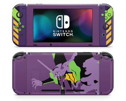 Anime Town Creations Nintendo Switch Neon Evangelion Genesis Unit 01 Vinyl only Skins - Anime Neon Evangelion Genesis Switch Skin