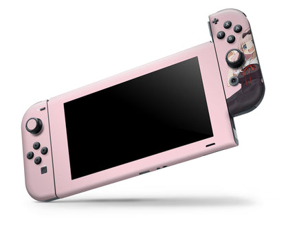 Anime Town Creations Nintendo Switch Chika Fujiwara Cute Vinyl +Tempered Glass Skins - Anime Love Is War Switch Skin