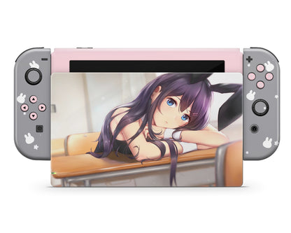Anime Town Creations Nintendo Switch Bunny Girl Senpai 18+ Vinyl only Skins - Anime Rascal Does Not Dream of Bunny Girl Senpai Switch Skin