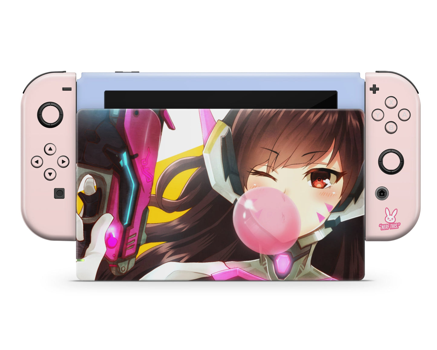 Anime Town Creations Nintendo Switch Overwatch D.VA Vinyl only Skins - Anime Overwatch Switch Skin
